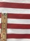 1 Yard Red And White 1 Inch Stripe Poly Cotton Fabric Horizontal Pattern For Sewing Decor 59/60 Inch Wide